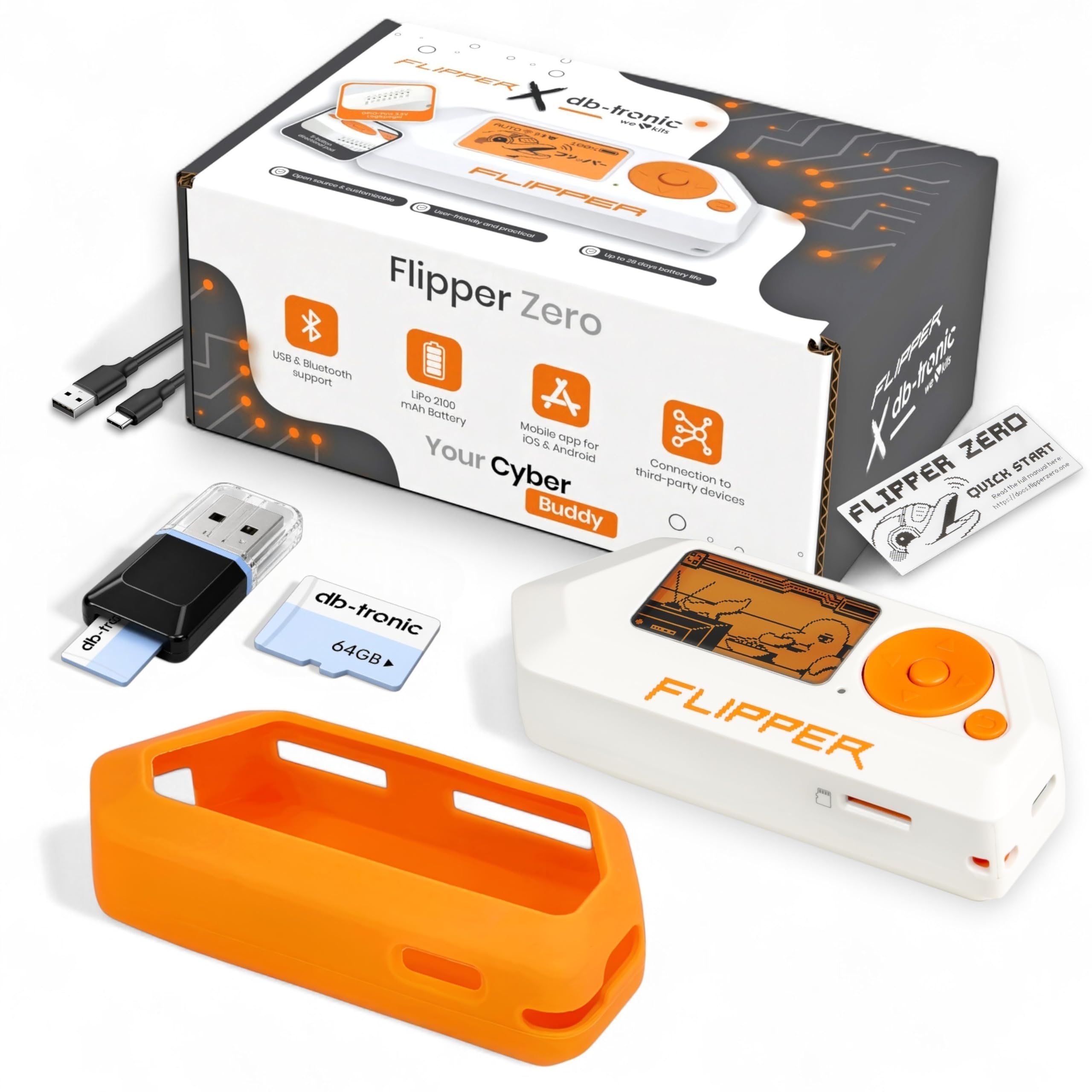 Flipper Zero 拡張ボード＆スクリーンプロテクターセット Flipper Zero Protective Set | Flipper Zero | Silicone Case | USB-C